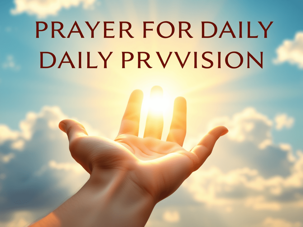 Prayer for daily&nbsp;provision